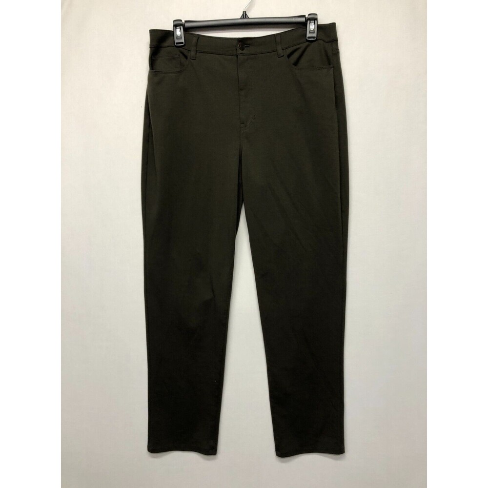 Croft & Barrow Women Polyester Chino Trouser Dress Pants Size 18 Long B256 -11